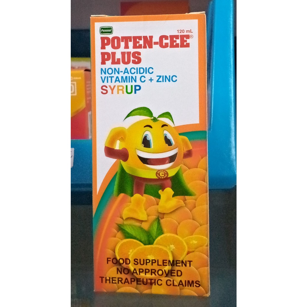 PotenCee Plus Syrup 120ml NonAcidic Vitamin C + Zinc Shopee Philippines