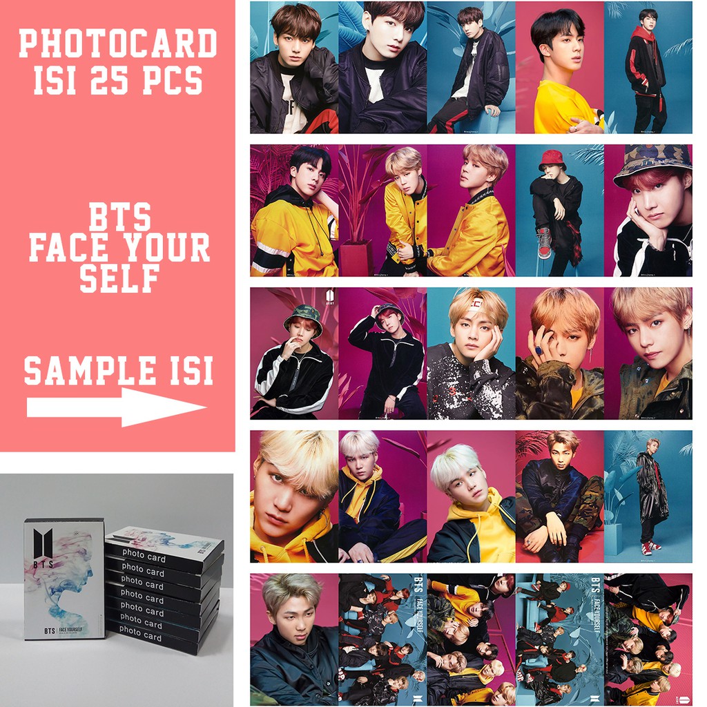 Photocard Bts Group Kpop Festa Faceyourself Dna Etc 25 Pcs Shopee Philippines