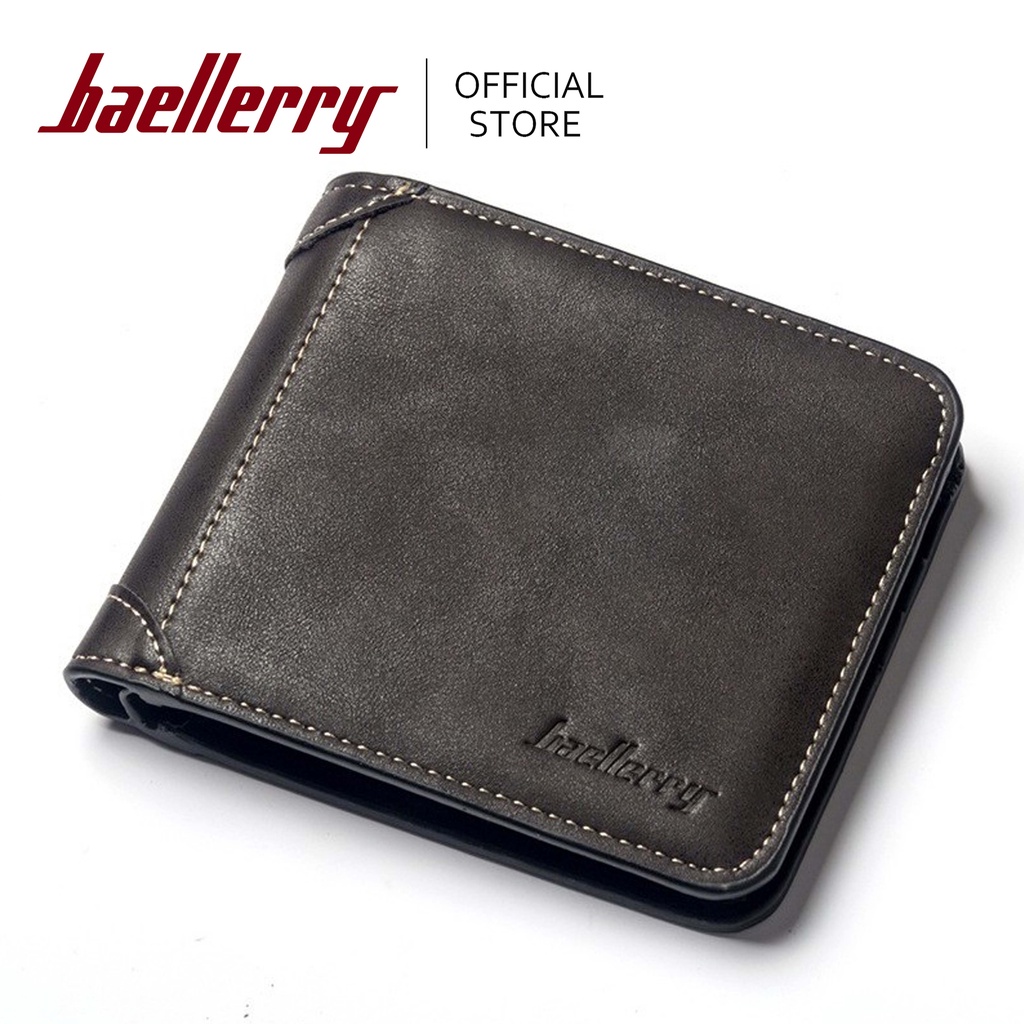 Baellerry 3-Fold High Quality Wallet Men Leather Wallet Vintage Male ...