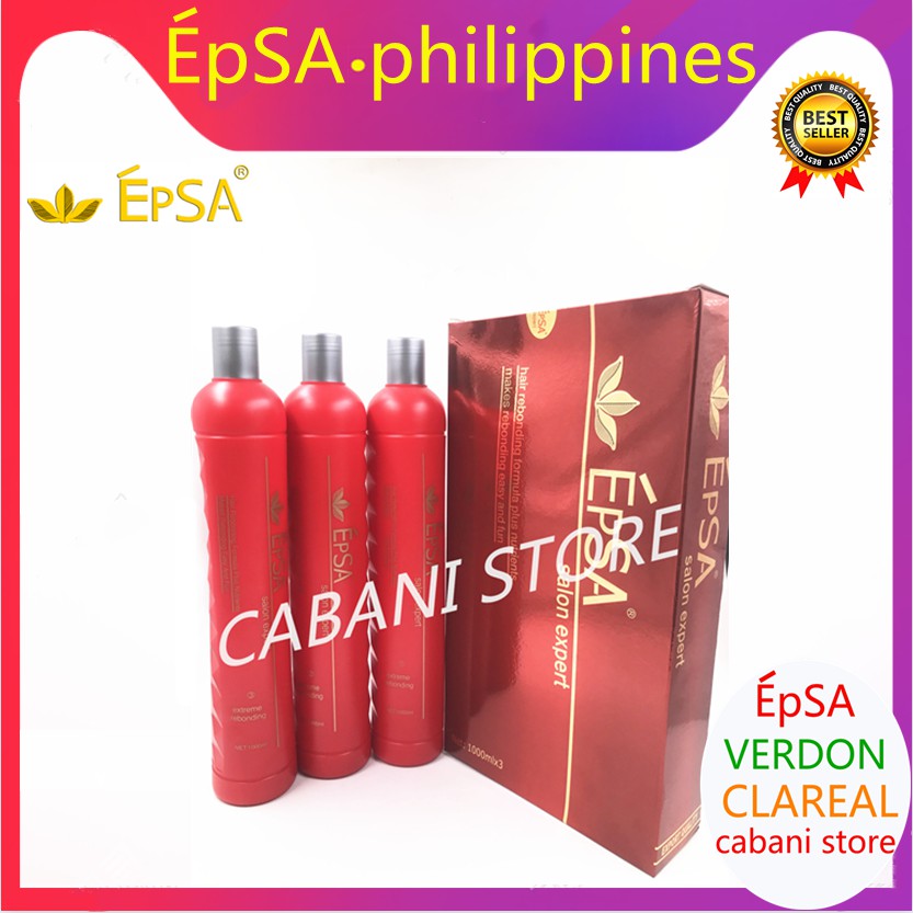 EpSA HAIR REBONDING CREAM 3in1 1000mlx3 1004 | Shopee Philippines