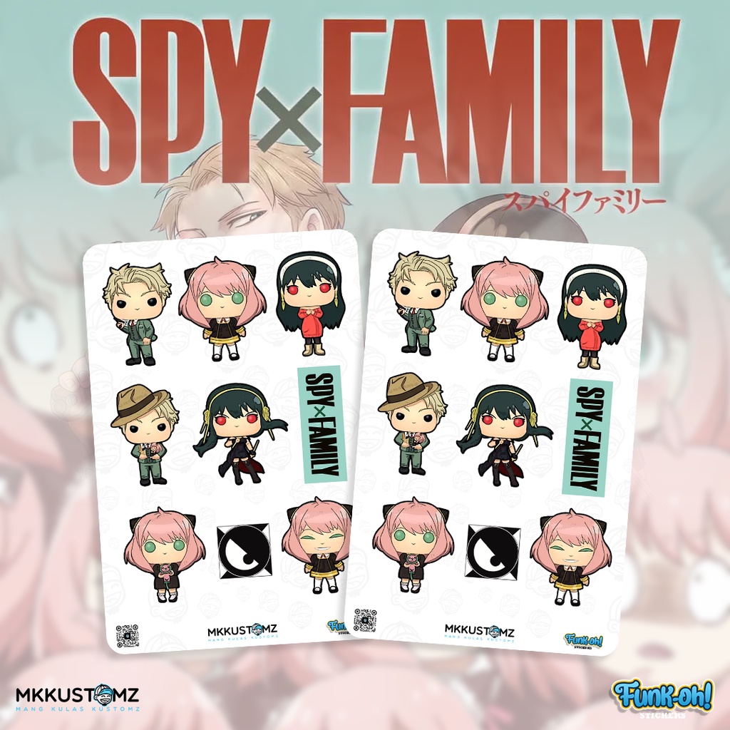 SPY X FAMILY Funko pop waterproof stickers | Shopee Philippines