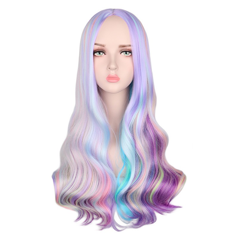 Fashion Women Lolita Long Straight Full Hair Cosplay Party Anime