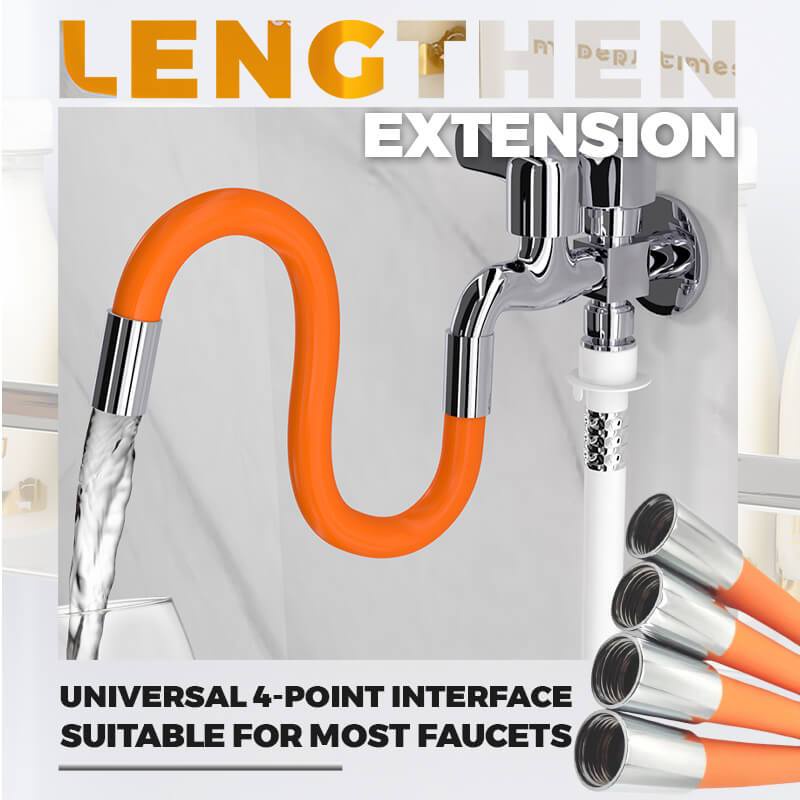 Faucet Extension Extender Rotating Water Tap Extension Pipe Kitchen