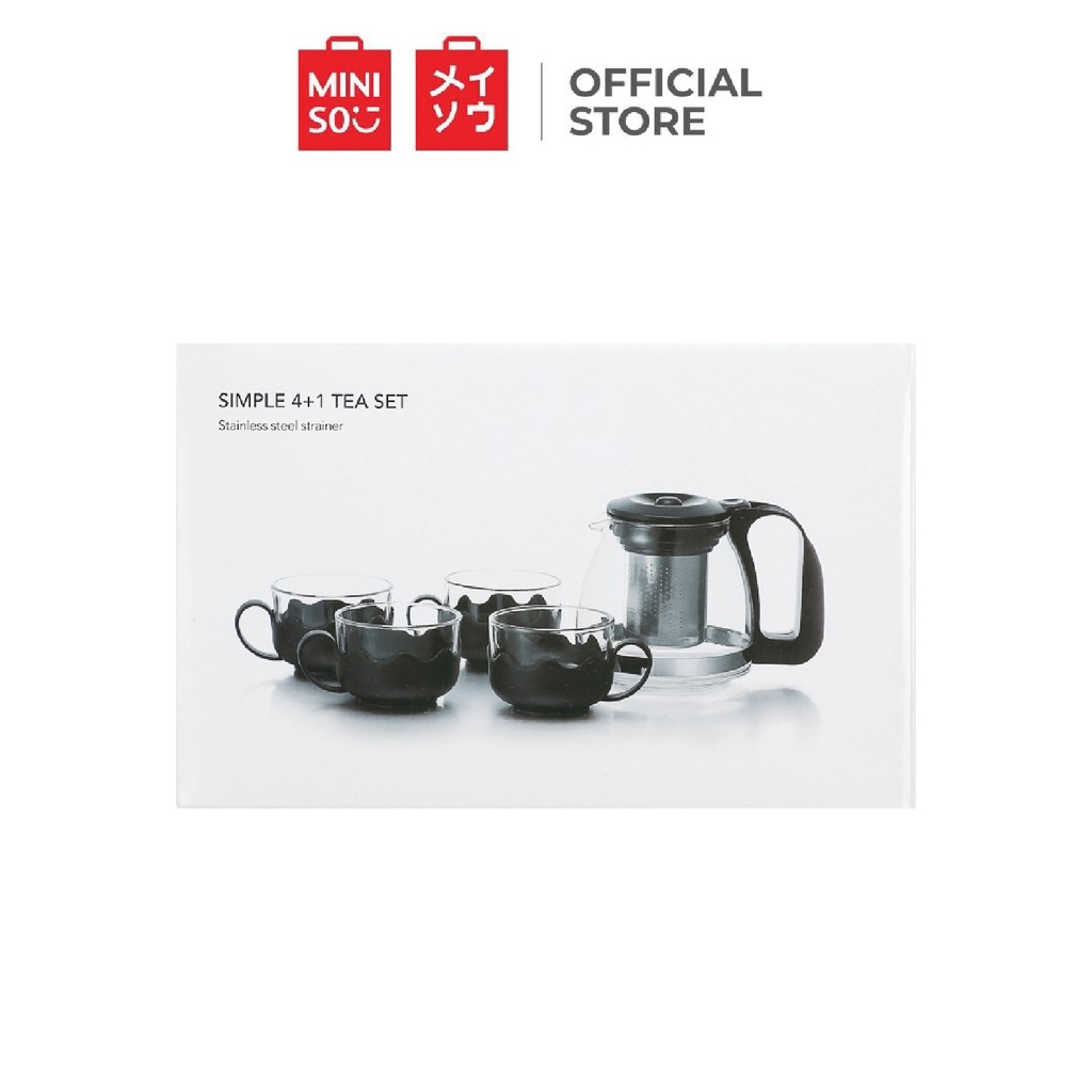 Miniso Simple 4 1 Tea Set Black Shopee Philippines