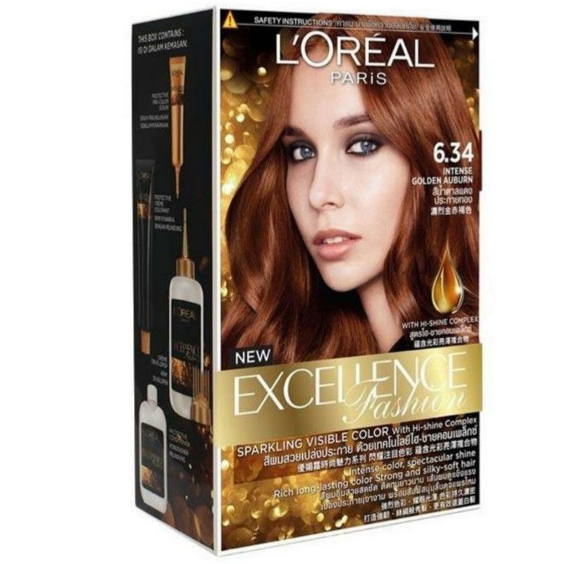 Loreal Paris Excellence Fashion 634 Intense Golden Auburn Hair Dye Shopee Philippines 