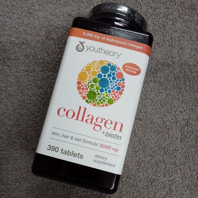 Youtheory Collagen +biotin & Vitamin C (390 Tablets) 