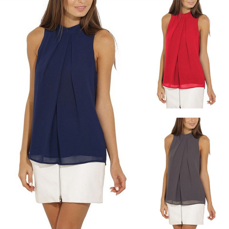 shopee sleeveless blouse