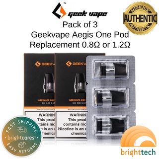 Geekvape Aegis One Pod Replacement 0.8 ohm or 1.2ohm Coil Occ Cartridge Legit Pack of 3