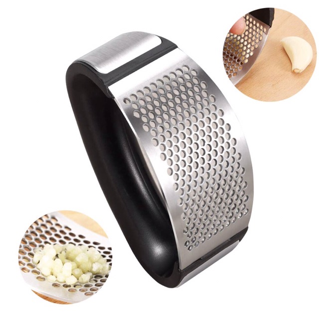 JS Stainless Steel Garlic Press Rocker Professional Grade Garlic
