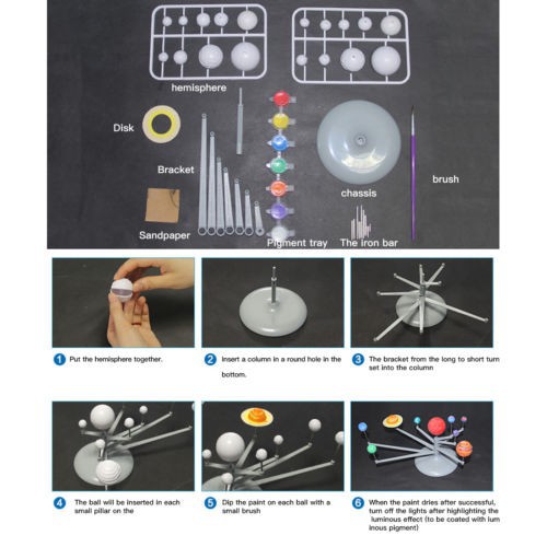 Solar System Planetarium Model Kit Science Project Kids Toy Ee Philippines - Diy Solar System Model Kit