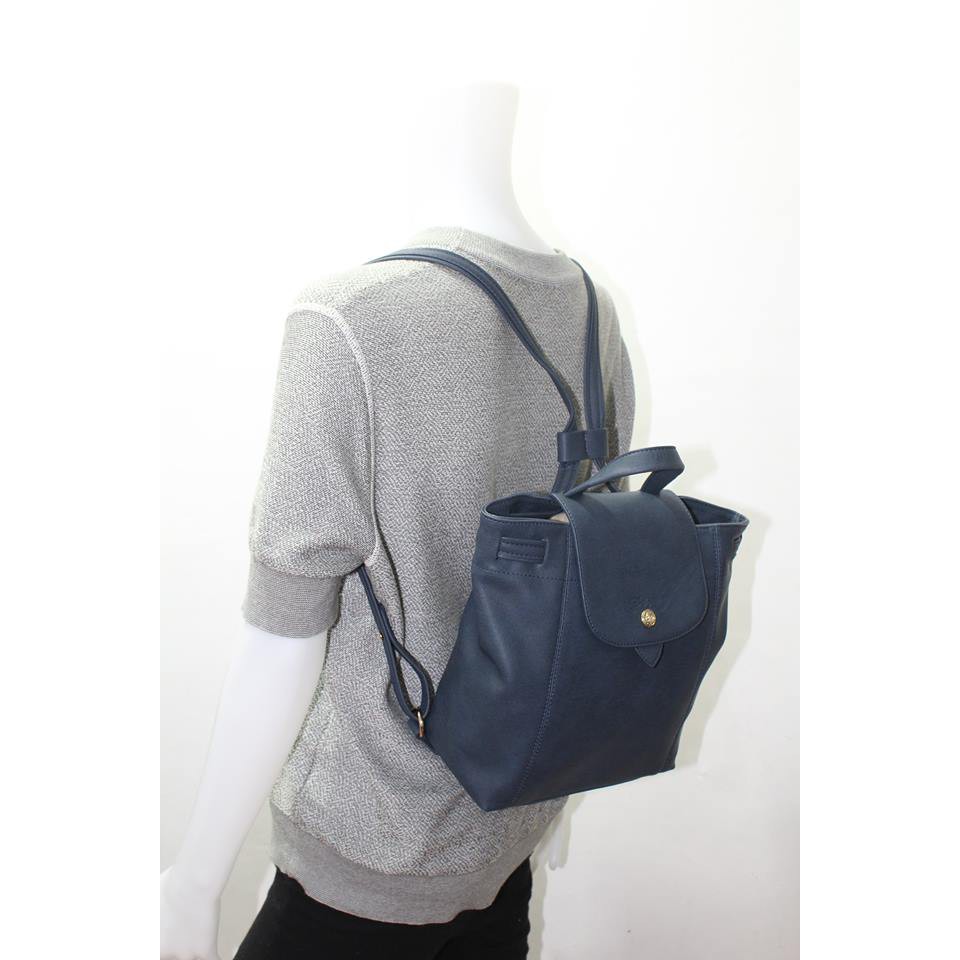 le pliage cuir backpack