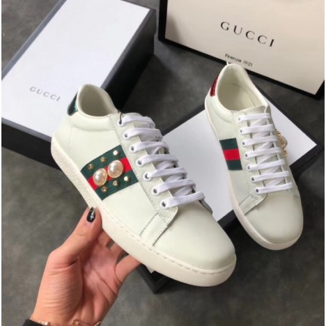 gucci ace studded sneaker
