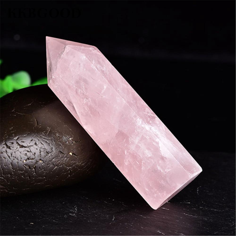 big rose quartz rock