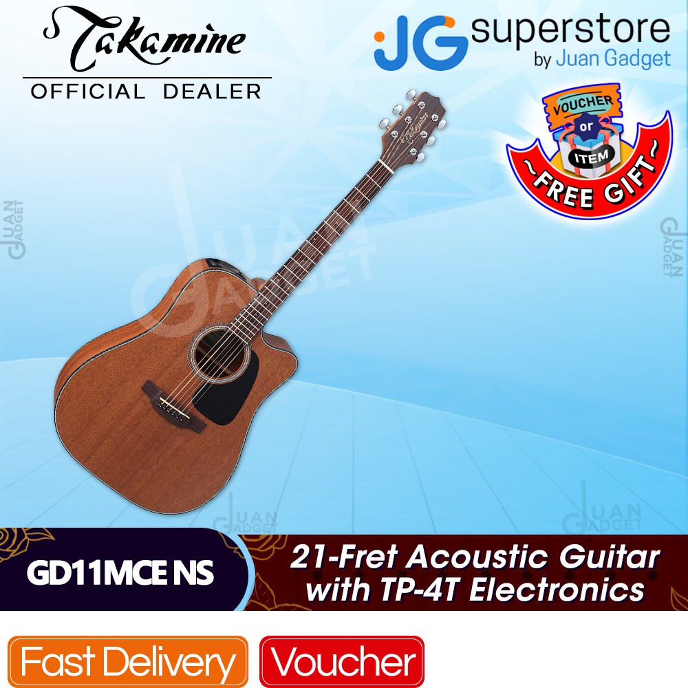 Takamine GD11MCE Dreadnought Acoustic Guitar, Natural - Fair Deal Music