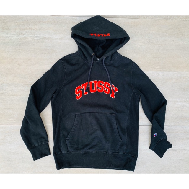 champion x stussy hoodie