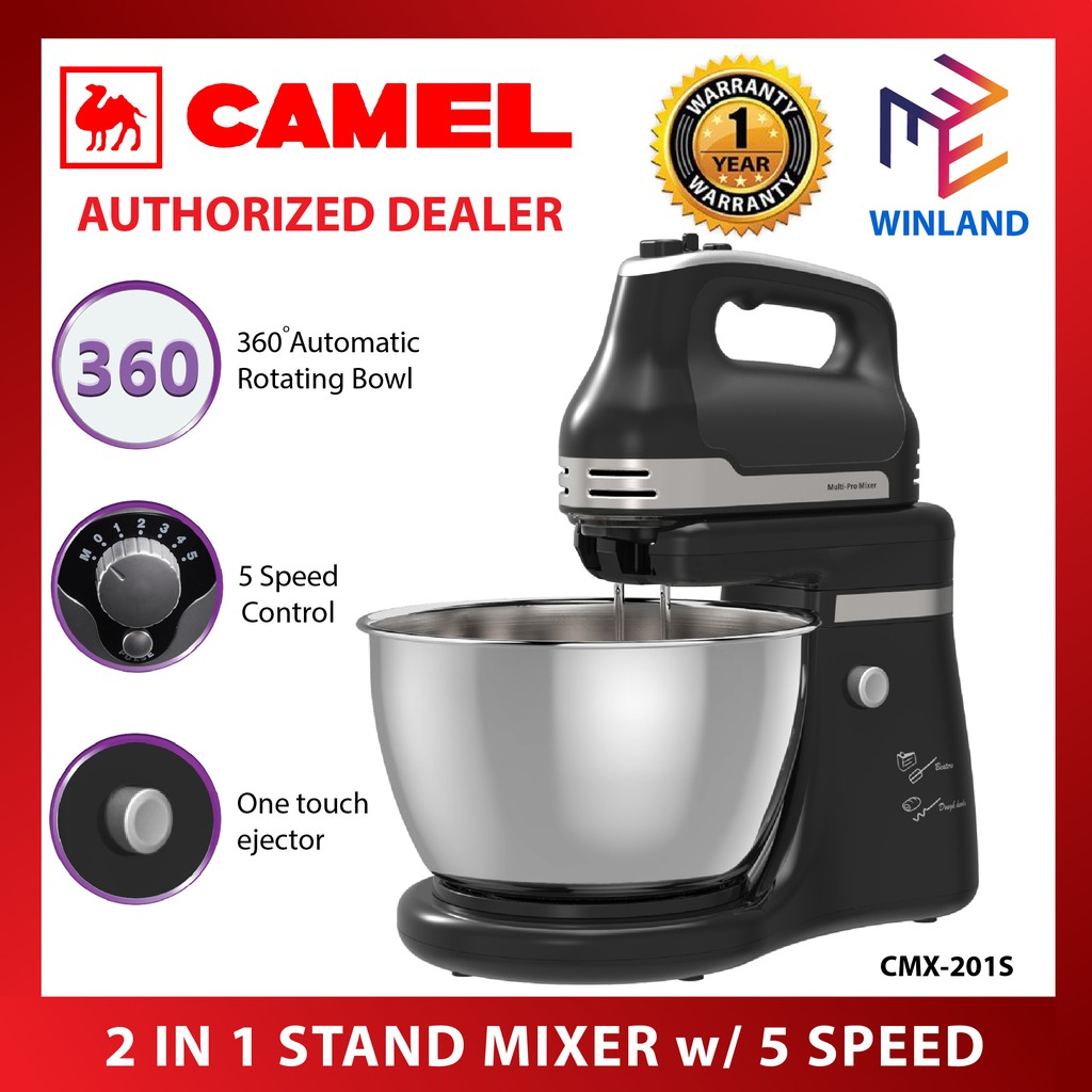 Camel 360⁰ Automatic Rotating Bowl Electric Stand Mixer 4.5L w/ 5Speed