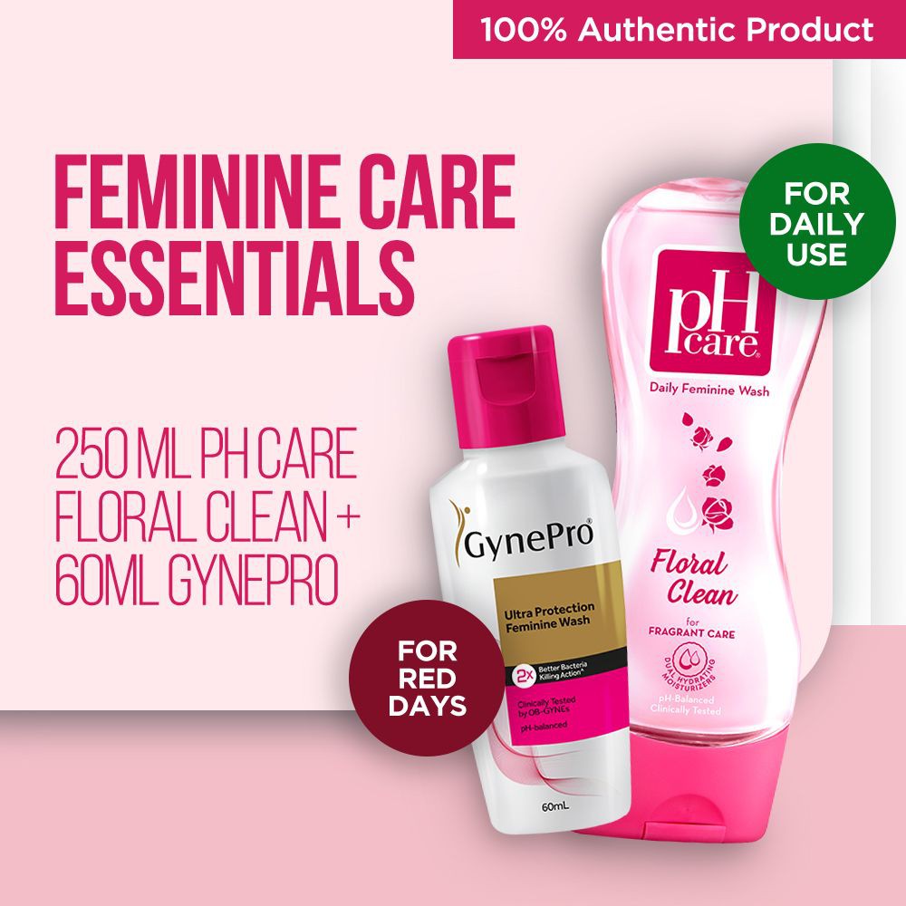Feminine Care Essentials Bundle (pH Care Floral Clean 250mL + GynePro