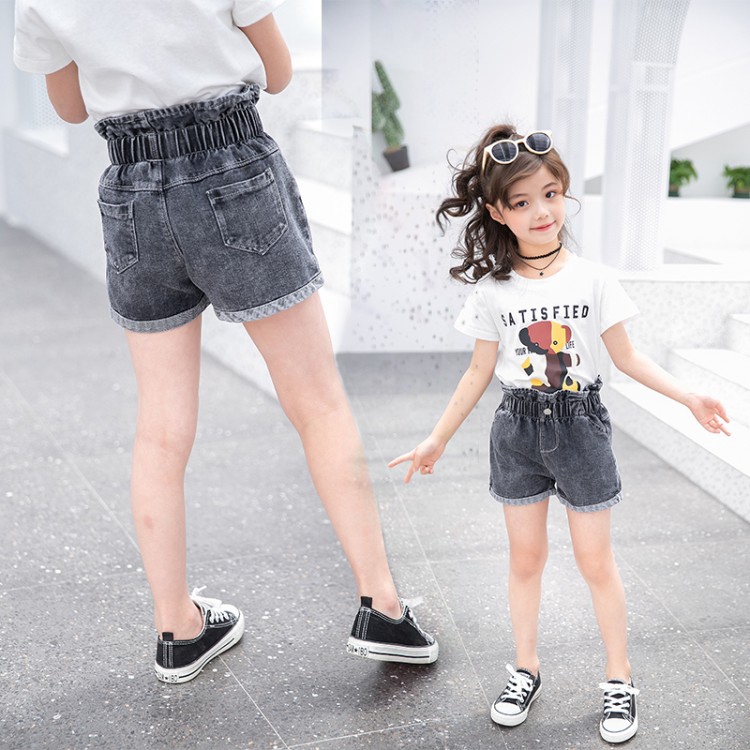 black denim shorts girls