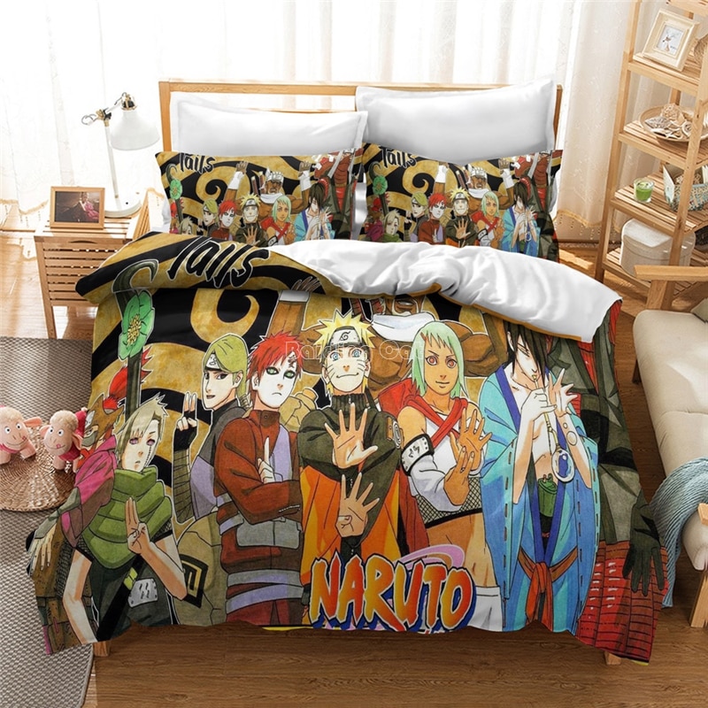 Naruto Uzumaki Bedding Set, Naruto Queen Size Bed Set