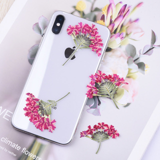 30pcs with branches beautiful cherry blossom embossed diy dried flower phone case sticker diy #2