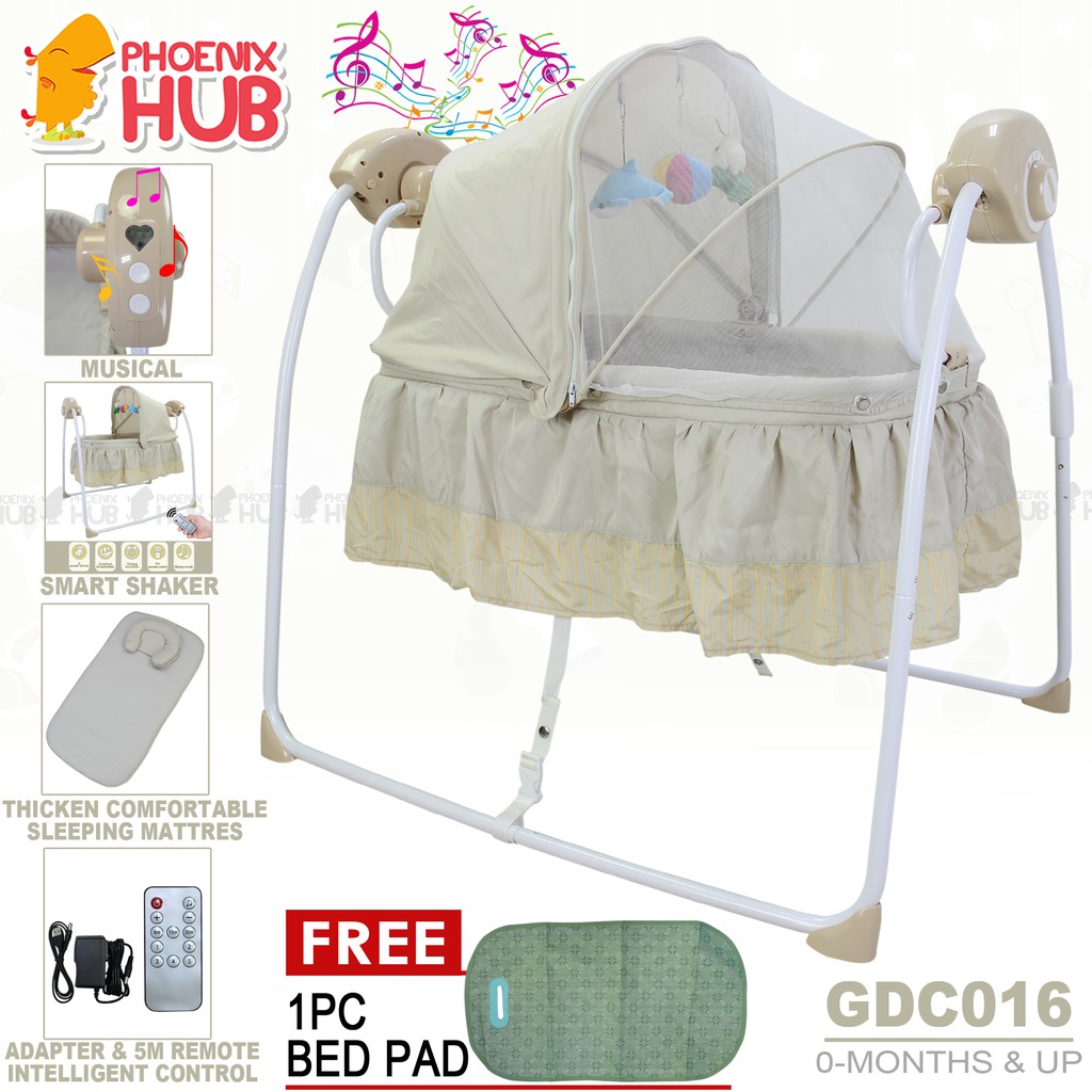 Phoenix Hub GDC016 Electric Cradle Crib Baby Shaker MultiFunction Baby
