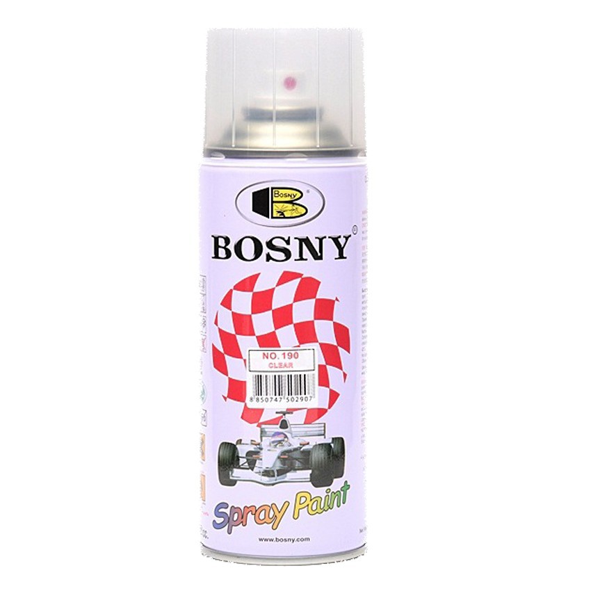 Bosny Acrylic Spray Paint No. 190 Clear Gloss Lacquer Shopee Philippines