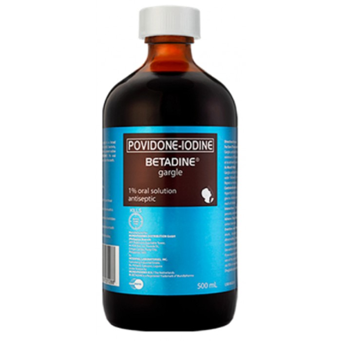 Betadine Povidone Iodine Mouthwash 500mL Shopee Philippines