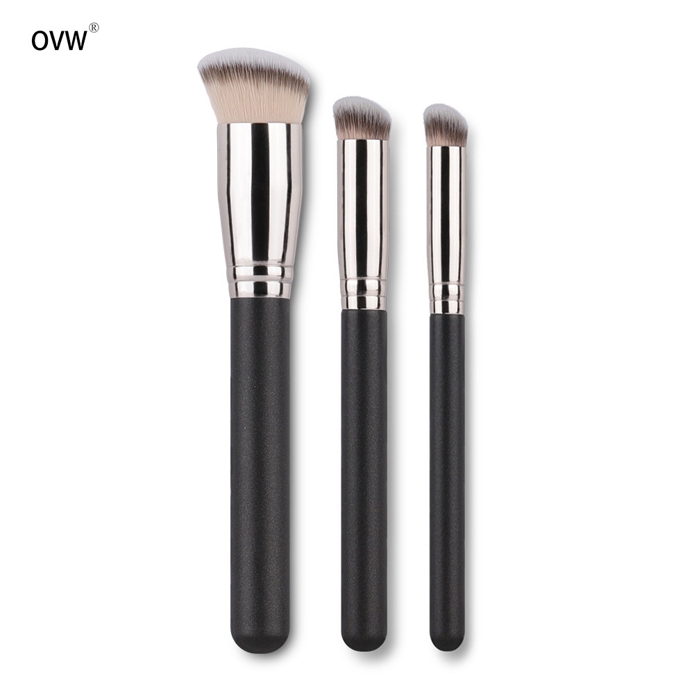 OVW 3pcs Makeup Brushes Set Foundation Brush Concealer Brush Concealer