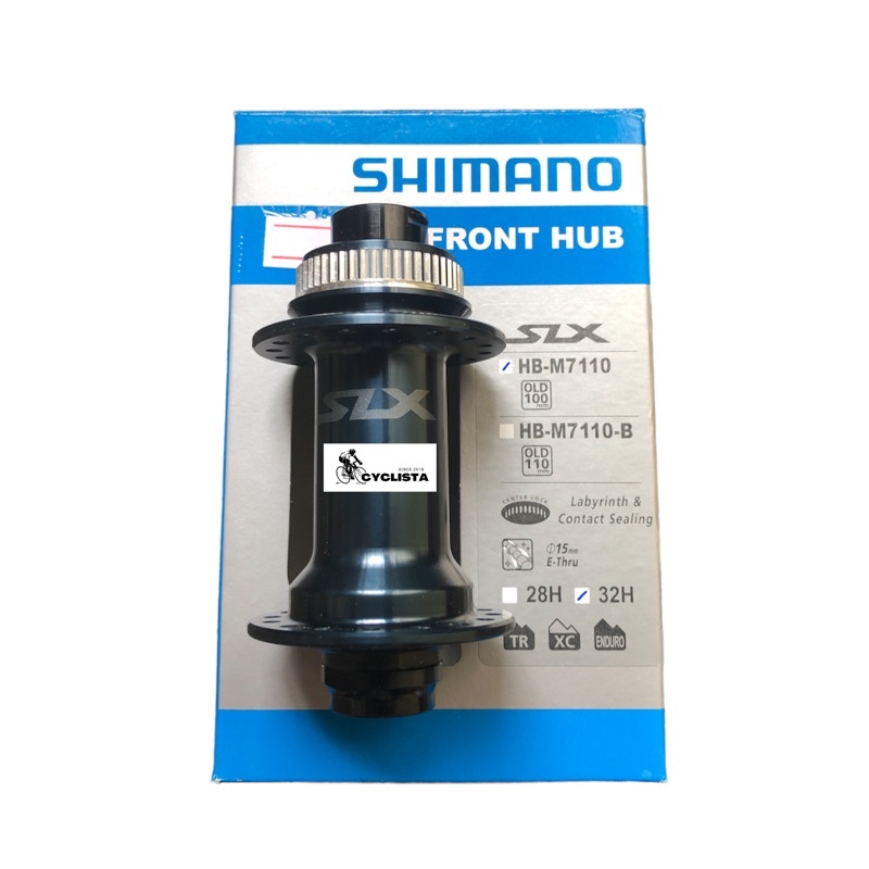 shimano thru axle front hub