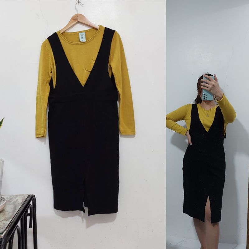 Korean Jumper Dress by BamsThriftees Shopee Philippines