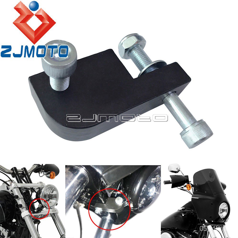 Motorcycle Motorcycle Headlight Extension Block For Harley Dyna FXDL