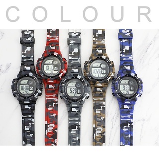 Lwcc Fashion Digital Watch Camouflage Waterproof Sport Watch Multifunction w-22 #4
