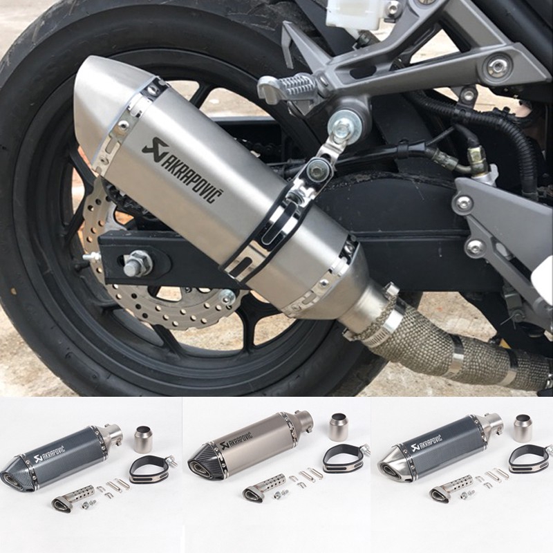  Motorcycle Exhaust Muffler Akrapovic Exhaust Muffler Pipe 