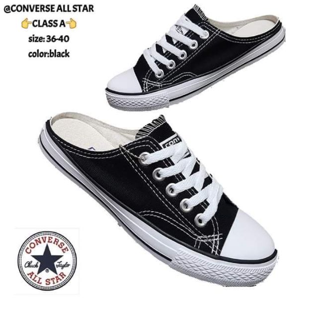 half converse shoes
