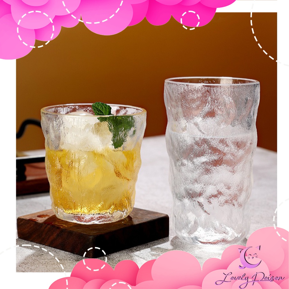 Lovely Poison Elegant Glacier Ice Drinking Glass Aesthetic Drinkware