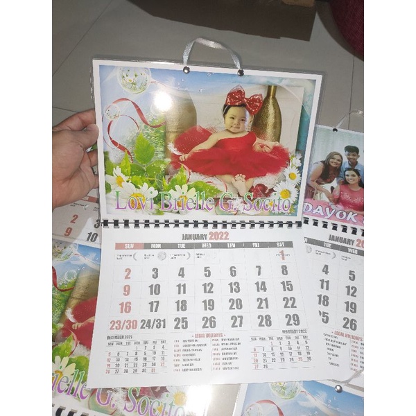personalized customized calendar (2022) Shopee Philippines