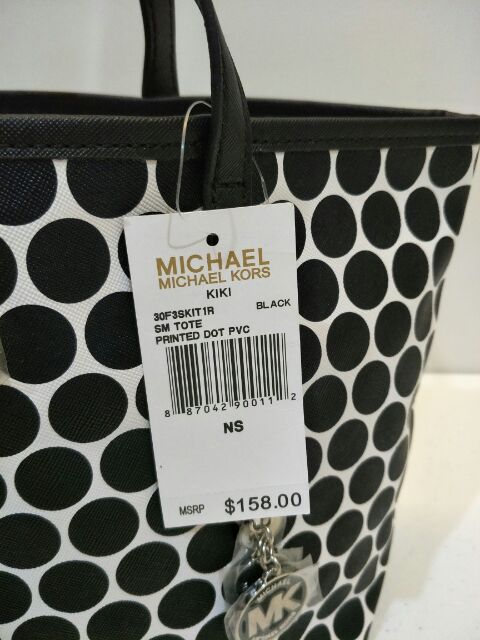 michael kors polka dot tote