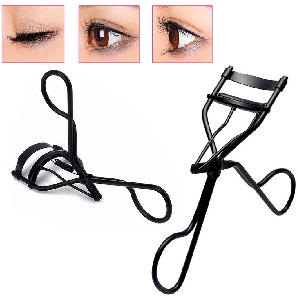 Metal Eyelash Curler Black Eye Lashes Curling Clip False Eyelashes