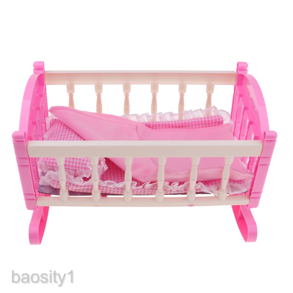 Princess Cradle Bed Furniture For 9 11inch Reborn Girl Baby Doll