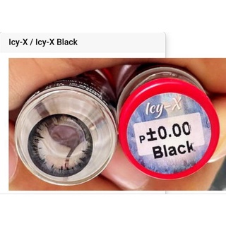 Big eye Contact Lenses Icy-x/Cherry Pattern Pithcy Lens Brand Eyes Available In Black Value (-0.50) To (-600). #1