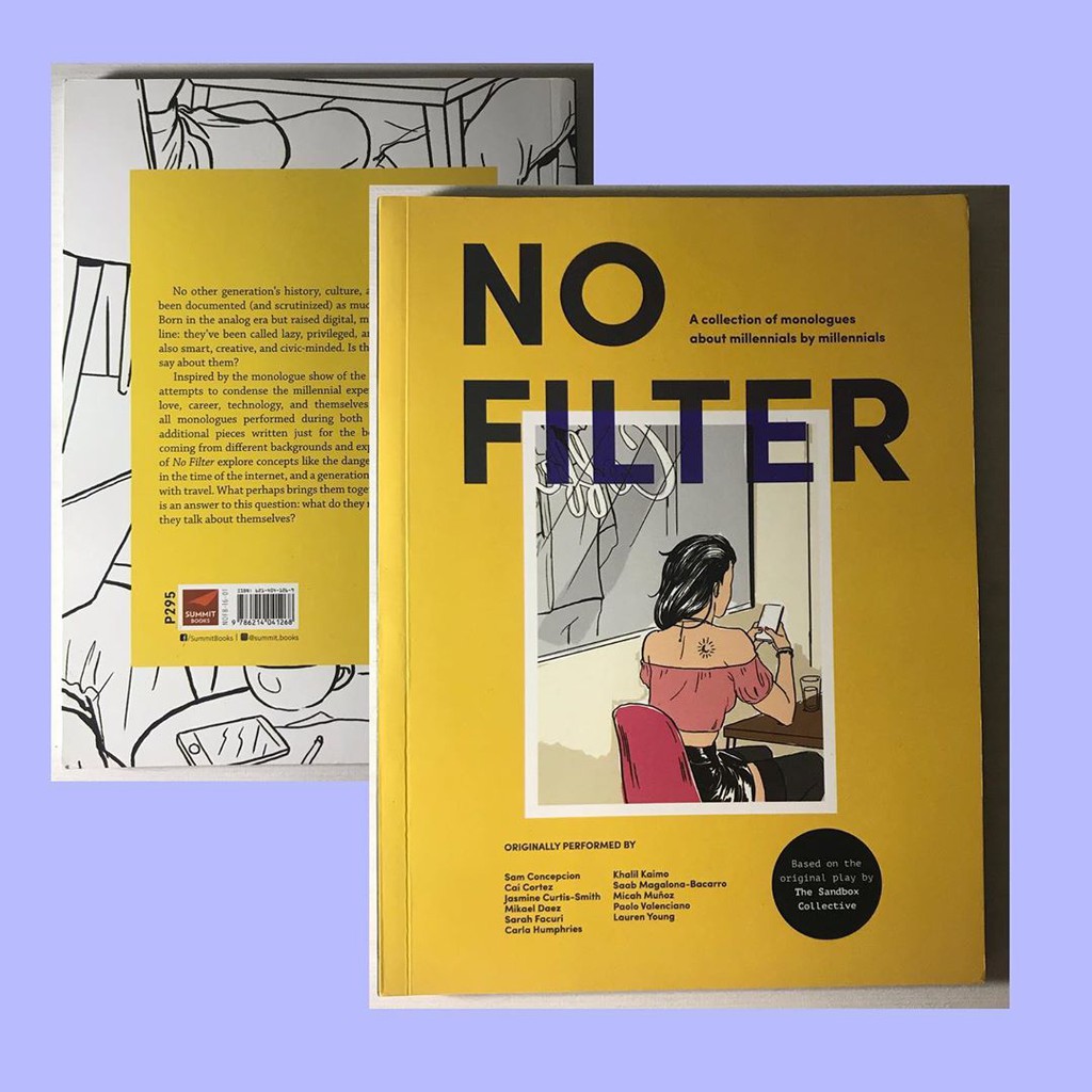 NO FILTER book by Sandbox Collective Shopee Philippines