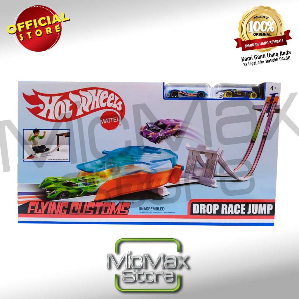 hot wheels drop race jump track set