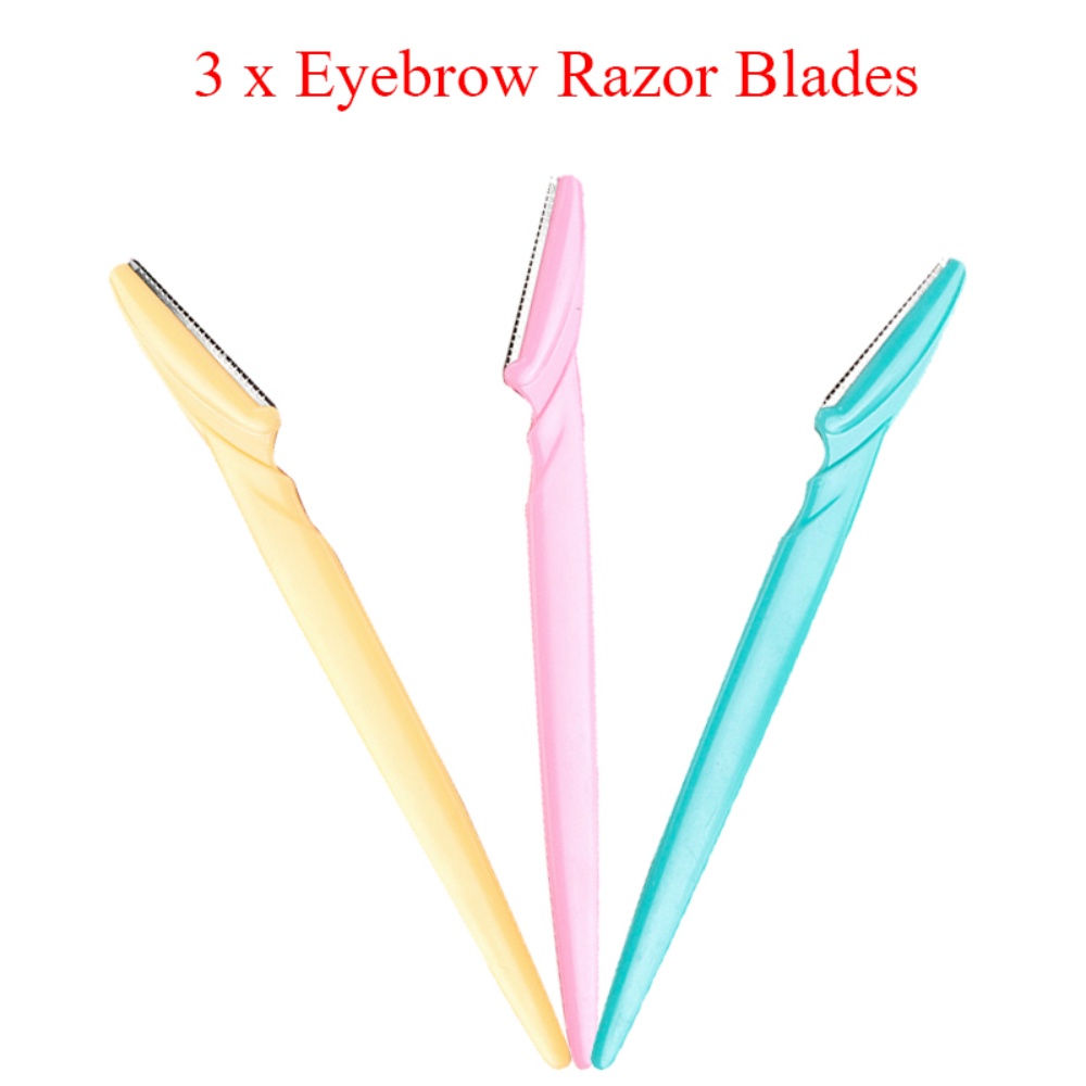 3Pcs/Set Eyebrow Lip Razor Trimmer Sharp Blade Shaver Knife Hair Remover  Facial Mini Makeup Knife Shaper Shaver | Shopee Philippines