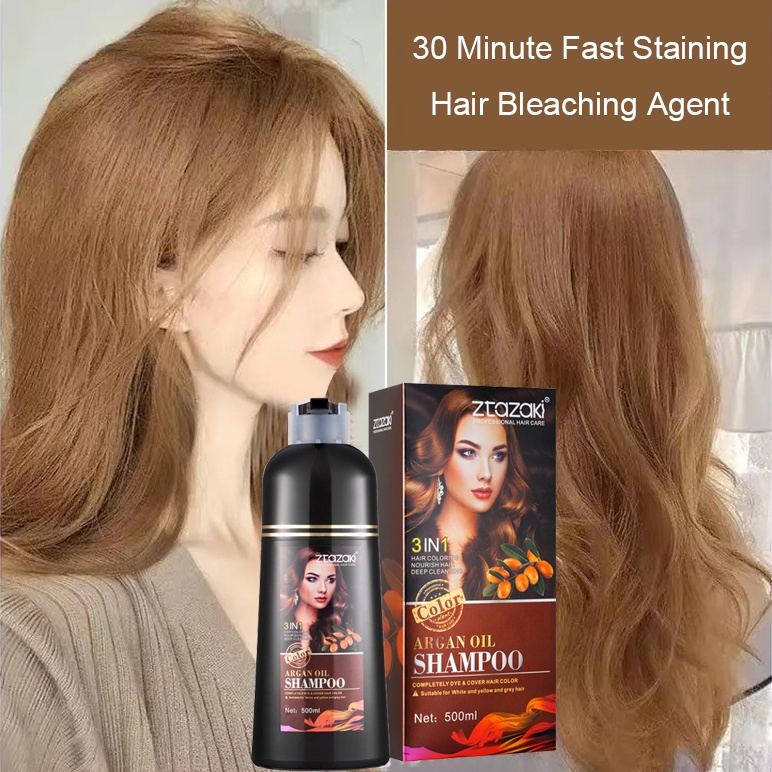 Japan Original 500ml Blackdark Brown Hair Dye Herbal Hair Dye Shampoo Black Sin Hair Shampoo