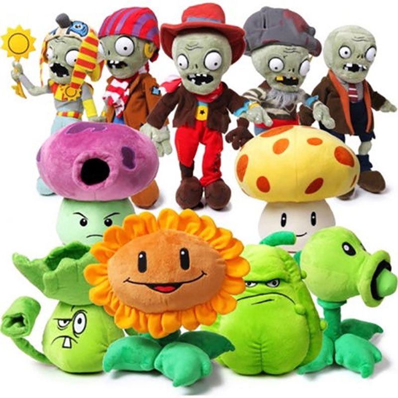 Plants vs Zombies Soft Plush Doll Plants Collection Toys Game Fans Kids Stuffed Toys 10cm20cm