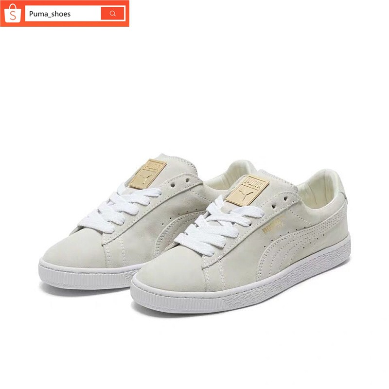 puma suede white womens