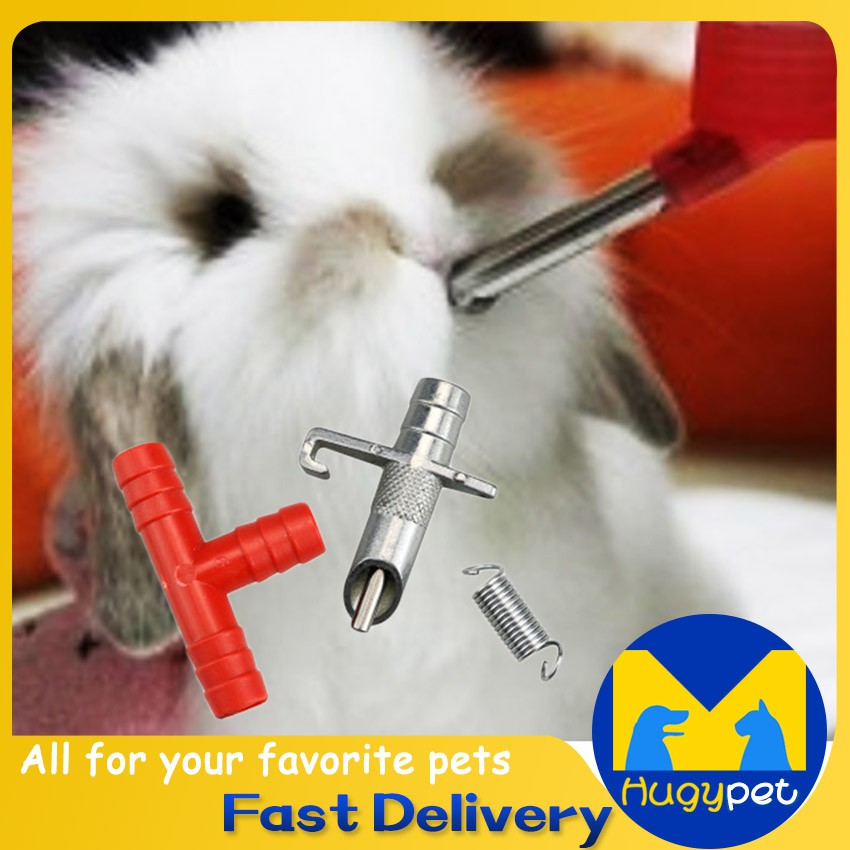 Rabbit Pets Drinking Automatic Nipple Water Feeder For Mouse Bunny