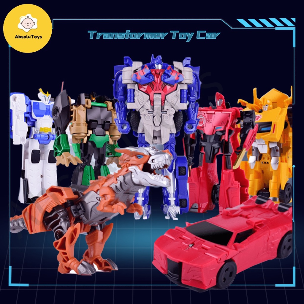 One Step Transform Toy Car Transformers Optimus Prime Dinosaur Robot ...