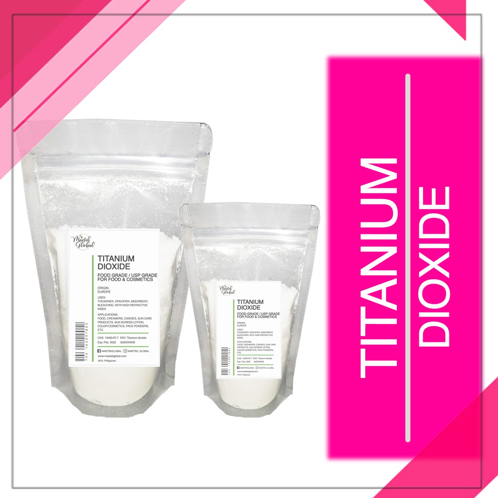 Titanium Dioxide (For Food, Cosmetics & Skin Care) Shopee Philippines