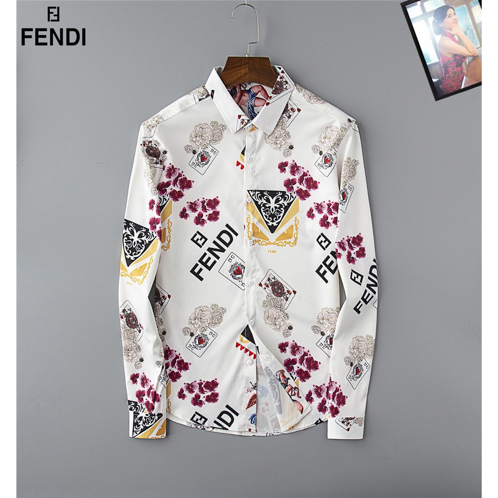 fendi men's long sleeve shirt